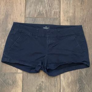 American Eagle Navy Blue Chino Shorts, Size 4